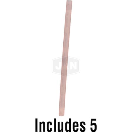 Aftermarket Heat Shrink Tube, 3:1 I.D. Shrink Ratio, Red, 6 in 606-19021-5-JN